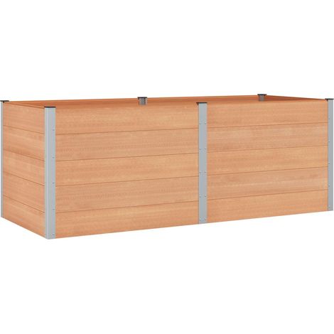 Maison Exclusive - Letto rialzato da giardino Marrone 250 x 100 x 91 cm (1/5)