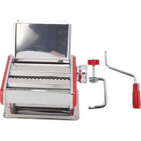 Machine à pâtes multifonctionnelle en acier inoxydable, paramètres d'épaisseur réglables, rouleaux manuels de nouilles pour la cuisine à domicile