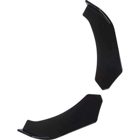 ailettes de pare-chocs avant universelles noires brillantes de 57 cm pour véhicules (gauche et droite) (1/5)