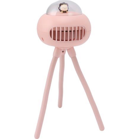 Ventilateur portable pour poussette, petit ventilateur à piles, 4 vitesses, flexible, en forme de pieuvre, sans pales, idéal pour le camping, les voyages et l’usage quotidien. (1/5)