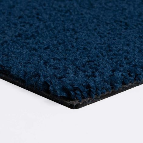 Dalle moquette modulaire sans colle 50x50 cm Dalle moquette plombante bureau bleu foncé Moquette professionnelle aiguilletée en dalles