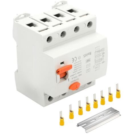 Disjoncteur Différentiel 40A 30mA type B 4-broches disjoncteur de courant résiduel interrupteur intensif à tout courant Fusible automatique pour les stations de charge de boîtes murales