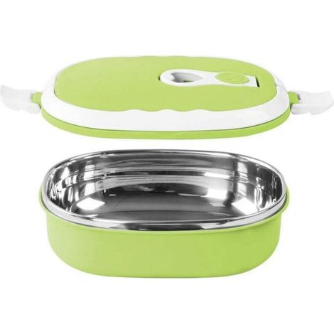 Boîte isotherme 900ml inox 304, lunch box chaud/froid 3-4h, repas étudiant bureau randonnée (1/4)