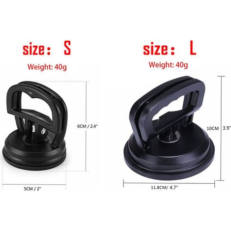 Lot de 2 outils de débosselage à ventouse pour voitures, vitres, carrelages, miroirs et autres objets. (1/5)