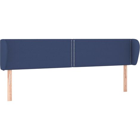 Maison Exclusive - Cabecero de tela azul 183x23x78/88 cm (1/5)