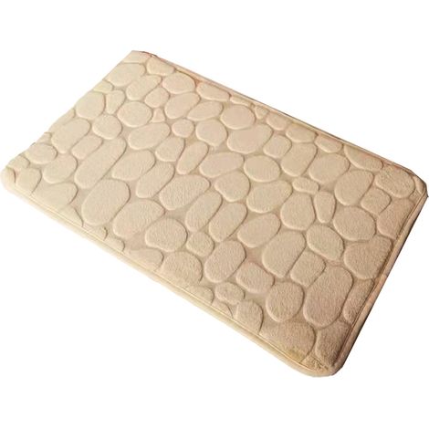 Tapis de douche antidérapant épais - Velours corail - Nettoyant pour pieds - Sécurisé seniors (1/5)