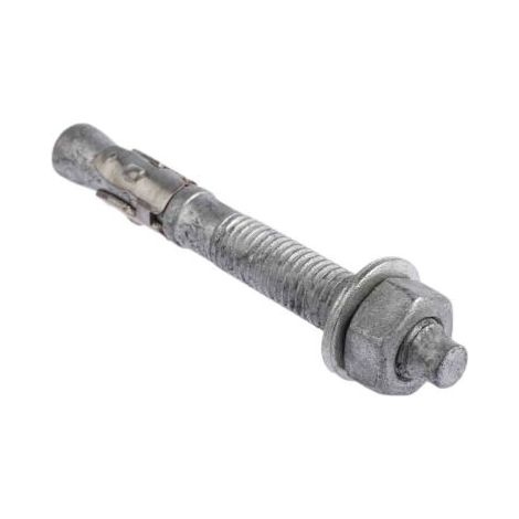 Boulon traversant RS PRO en Acier M12mm, 12mm x 100mm ( Prix pour Paquet de 25 )