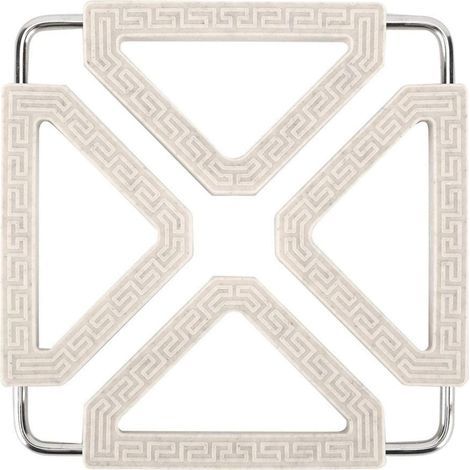Dessous de Plat en Silicone, Extensible Résistant à La Chaleur Accessoires de Cuisine Set de Table Silicone pour Comptoir de Cuisine pour Pot, Bol, Tasses et Assiette(Beige) (1/5)