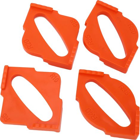 Gabarit de rayon en 4 pièces pour fraise à arrondir les angles, gabarit de positionnement rapide pour le travail du bois (1/5)