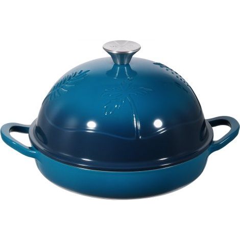 Horno Holandés de Hierro Fundido Esmaltado de 4,73 L, para Hornear Pan de Masa Madre, Olla Robusta con Tapa y 2 Asas, Apto hasta 260 °C, Olla para Familiares y Amigos, 329 x 250 x 180 mm (1/5)
