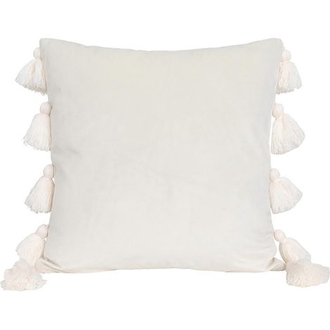 Filiyano – oreiller bohème de luxe – Taie d'oreiller bohème de luxe à pompons pour canapé et décoration de bureau 1 (1/5)