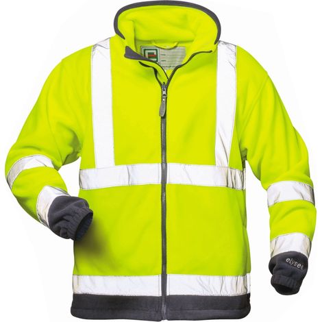 Elysee Warnfleecejacke Valentin Gr. S gelb/marine (1/3)