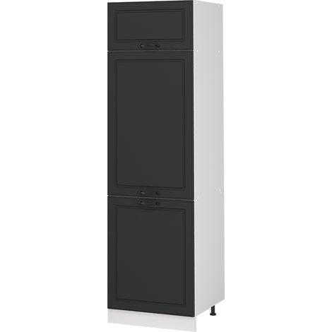 Vorratsschrank R-Line, Anthrazit Landhaus/Weiß, 60 cm, Vicco (1/5)