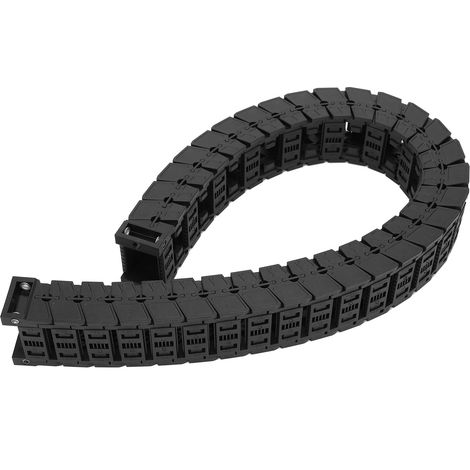 Chaîne porte-câbles, série silencieuse, montage démontable, pont de support en câble nylon, câble traînant S25 x 38, 1 mètre (1/5)