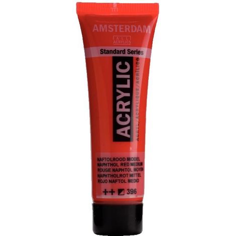 Peinture acrylique - Amsterdam - Standard - 20 Ml - Rouge - Rosso Naftolo Medio (1/2)