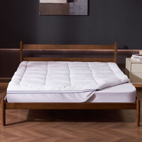 Surmatelas Queen Rembourrage en Fibre Amovible Lavable Épaisseur 25,4 mm 1524x2032 mm (1/5)