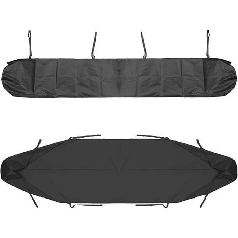 Auvent DeTerrasse, De Terrasse De Rangement Housse Auvent, Protection La Neige Anti-poussiere en Imperméable(3.5m/11.48ft,Black) (1/5)