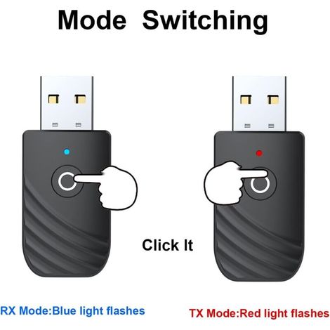 Adaptateur Bluetooth USB, dongle Bluetooth pour PC, émetteur Bluetooth