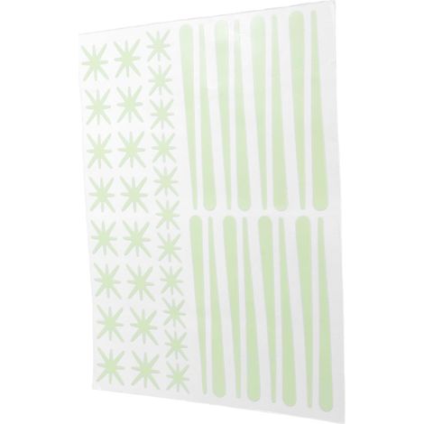 Autocollants étoiles fluorescentes en PVC Totority pour murs (1/5)