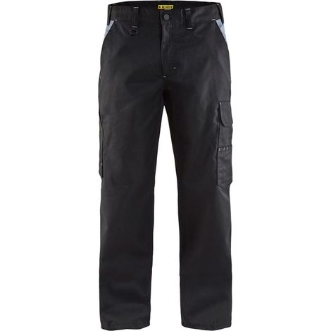 Pantaloni da lavoro per l'industria 1404 - Nero/Grigio chiaro L - FR(46) - SE(C52) - Standard (1/3)