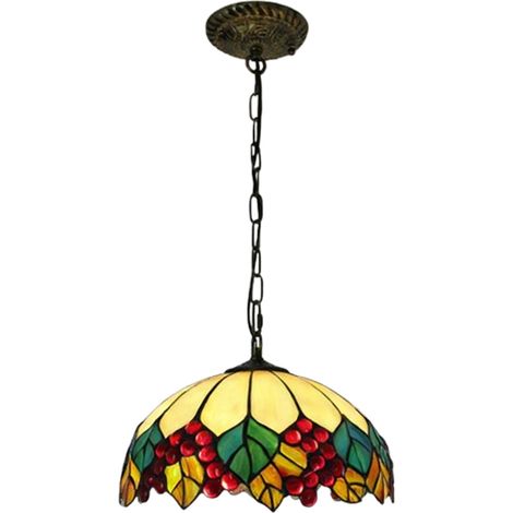 LEDANDER Lustre rétro européen de luxe, plafonnier rétro 9 watts, luminaire décoratif de luxe, lumière chaude, douille E27/220 V - 30 cm (1/5)