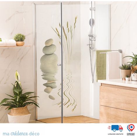 Panneau de douche : Galets zen 2 - Alu composite - 90 - 245 (1/4)
