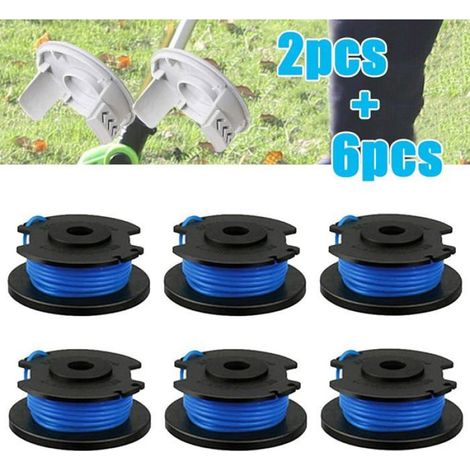 Bobine de Fil de Rechange pour débroussailleuse Ryobi One+ AC14RL3A 18 V, 24 V, 40 V, Bobine de Rechange(6 Spool + 2 Cap) (1/5)