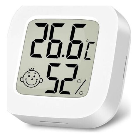 Thermomètre Hygromètre Intérieur Digital à Haute Précision, Moniteur de Température et Humidimètre (1/4)