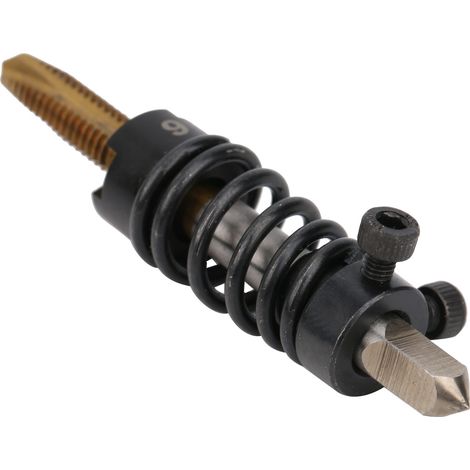 Outil de taraudage et de chanfreinage à goujure droite en acier rapide (M6x1) – Un outil combiné de taraudage et de chanfreinage pour tours. (1/5)