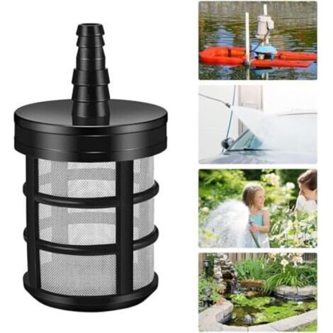 （4.6×4.6×6.4cm）Filtre à sédiments de Jardin, Filtre de Tuyau d'aspiration, crépine de Pompe à Eau, Filtre de Tuyau Auto-amorçant, Filtre d'aspiration de Pompe à Eau