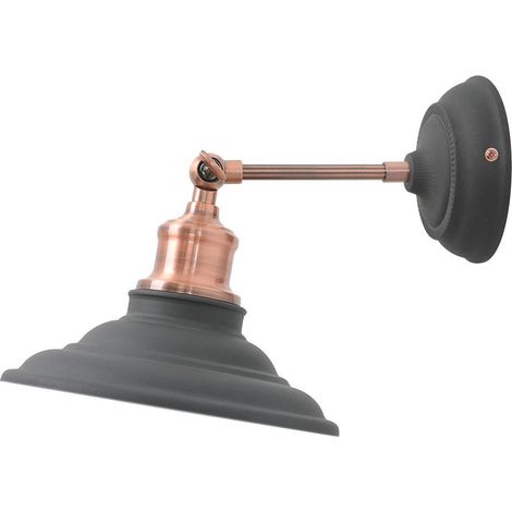 Wandleuchte "Loret" 240V E27 Ø 20 cm Schwarz (1/3)
