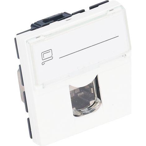 Module de prise réseau CAT6A RJ45, adaptateur français blindé en ABS, accessoire pour ordinateur (1/5)