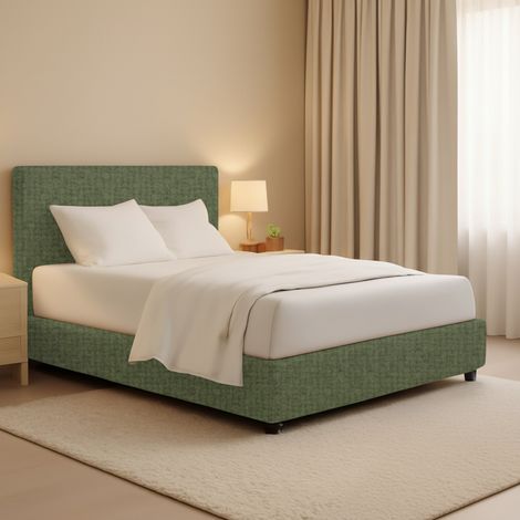 Cama Matrimonial Lichfield, Desenfundable, Hecho en Italia, Verde (1/5)
