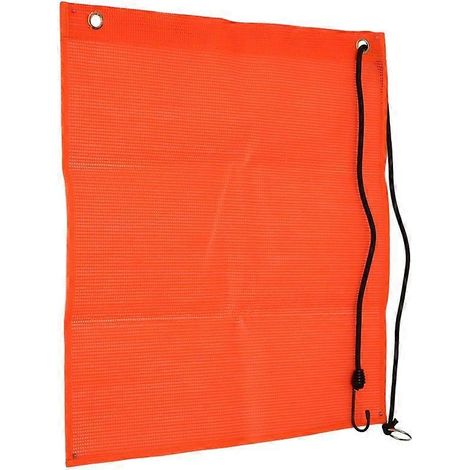 Drapeau de sécurité élastique, bonne visibilité, résistant aux intempéries, avec œillets (1/5)