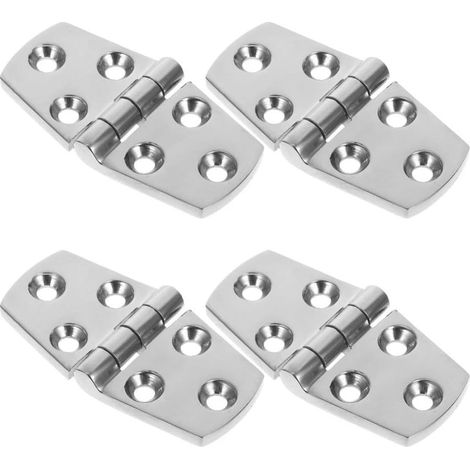 Lot de 2 charnières de trappe de bateau 316 en inox (1/5)
