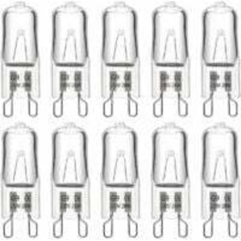 Ampoule Halogene G9 28W 230V. 370LM 2700K Blanc Chaud Dimmable. G9 Ampoules Capsule. pour Lustres. Lampes de Paysage. Appliques Murales. Éclairage d'armoire. Lot de 10 (1/5)
