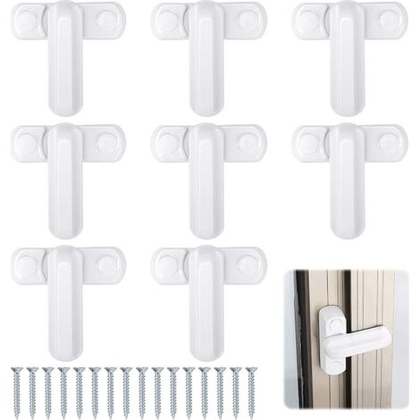 Security Locks for Sash Windows, Lock with Screws for PVC and Wood Windows (1/5)