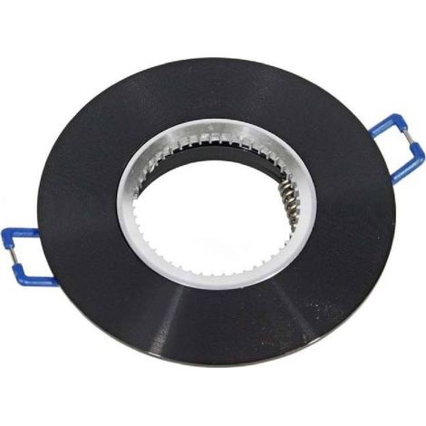 TrAdE Shop Traesio - Porta Faretto Da Incasso Tondo Supporto Per Faretti Luci Portafaretto Rotondo P7 - Nero