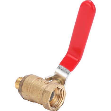 Vanne à bille pour compresseurs d'air, en cuivre moulé, filetage intérieur 1/2", filetage extérieur 1/4", accessoires pour raccords de tuyauterie (1/5)