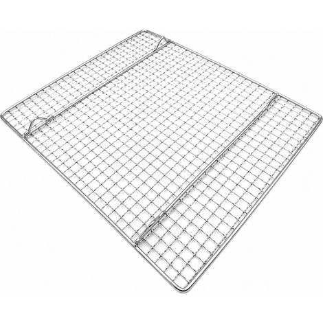 Grille en acier inoxydable avec pieds, 45 x 30 cm