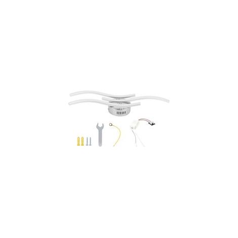 Plafonnier maison salon WavyShape parallèle lampe à LED décoration blanc AC85265V (1/5)
