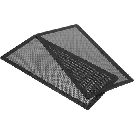 Couvercles de Filtre à Ventilateur PC Noirs Magnétiques 2pcs Pvc, Protection des Électroniques, Installation Facile, Camping, Filtres pour Boîtier D'ordinateur PC (1/5)