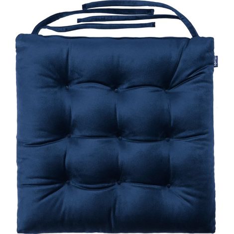 Coussins de chaise de salle à manger - Coussins de chaise - Coussins de chaise avec ruban - Coussin d'assise intérieur capitonné antidérapant - Coussins d'assise en velours - Coussins pour chaises 42 (1/5)