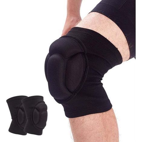 Ginocchiere in spugna in 2 pezzi, equipaggiamento protettivo sportivo, ginocchiere elastiche antiscivolo, ginocchiere antiurto (1/4)