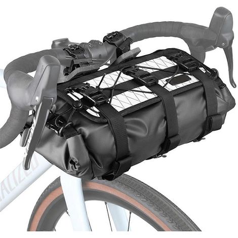 Wasserdichte Fahrradlenkertasche mit verstellbarem Fassungsvermögen, B--