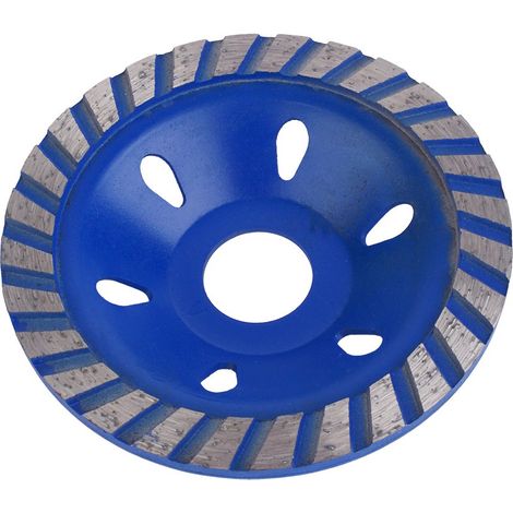 Meule diamantée pour béton, pierre et maçonnerie, 4 pouces, bleue (1/5)