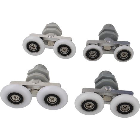 Roulettes pour cabine de douche / porte de douche - 4 pièces (25 mm) (1/3)