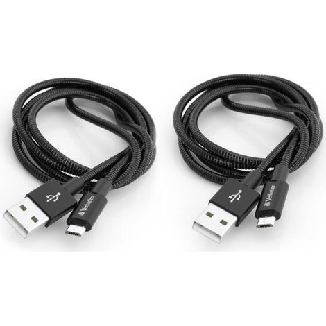 Verbatim 48874 cable USB 1 m USB 3.2 Gen 1 (3.1 Gen 1) Micro-USB A USB A Negro (1/3)