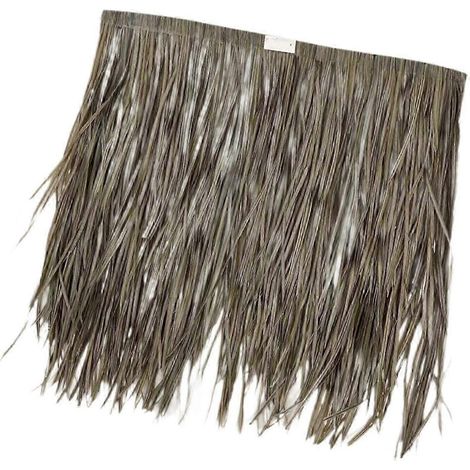 Herbe pour affût de chasse au canard, affût pour bateau de chasse, parasol de patio, cabanes de bar tiki, projets de bricolage, ombrage de patio, plinthe de gazon, toit de bar tiki-Dark brown-x (1/5)