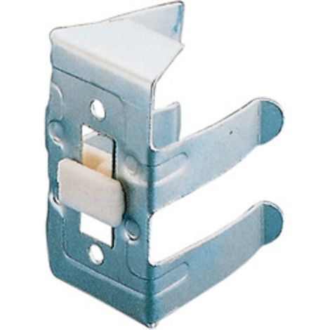 5 x BS GANCIO ACCIAIO ZINCATO ZOCCOLO RESINA ALLUM. 8 PZ